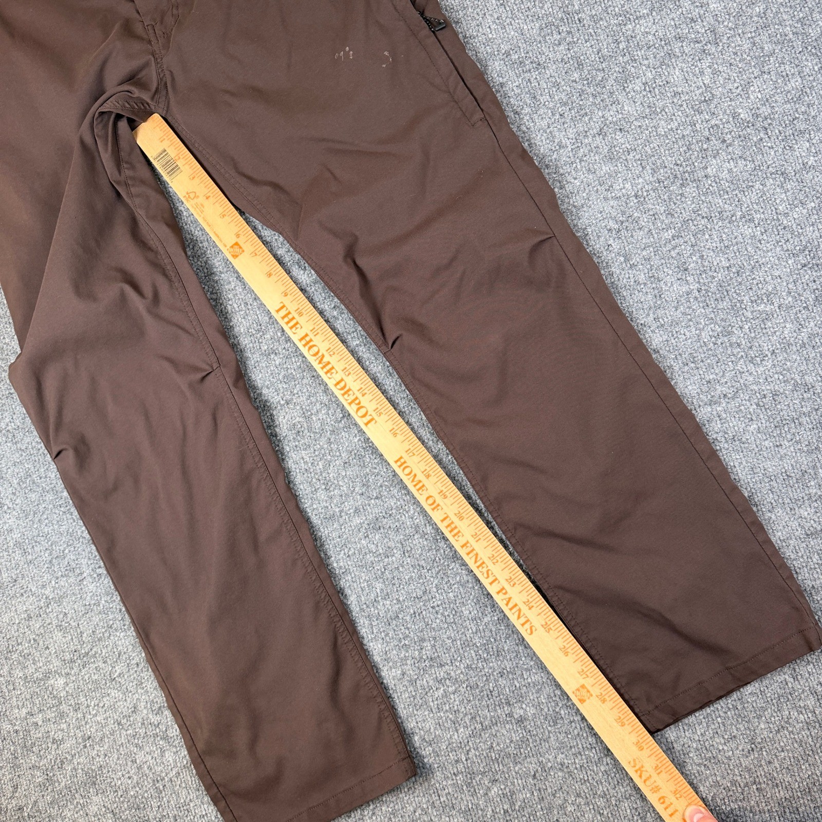 686 Everywhere Pants Mens 32×32 Brown Relaxed Fit Drawstring Technical Stretch