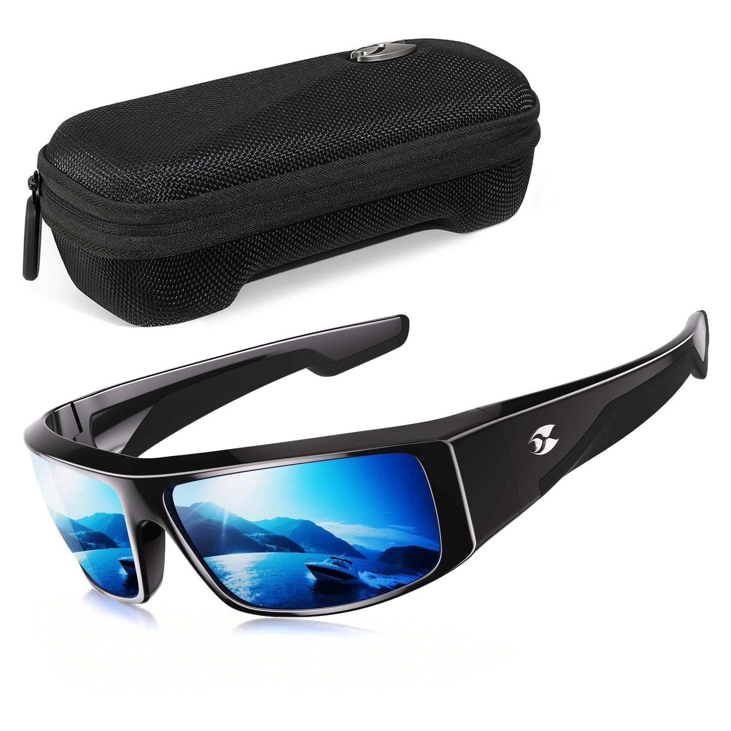 Polarized UV400 Fishing Sunglasses for Men & Women – Wrap Around Sports Glasses
