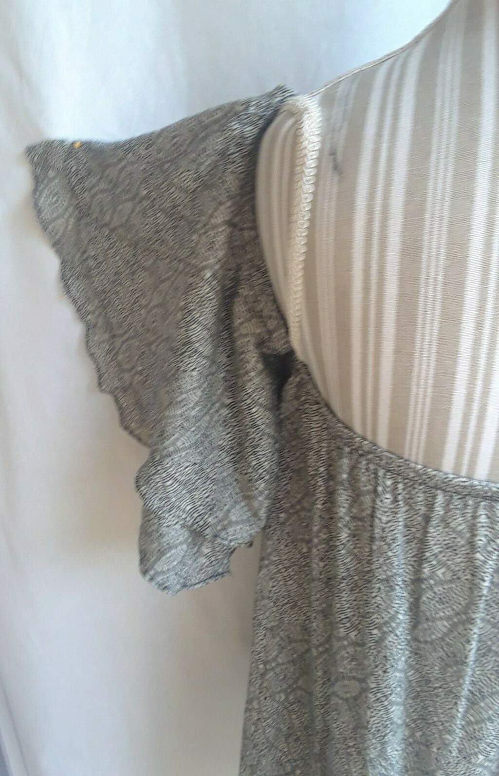 TA1-10 Dainty Hooligan bare shoulder 3/4 ruffled sleeve woman’s blouse