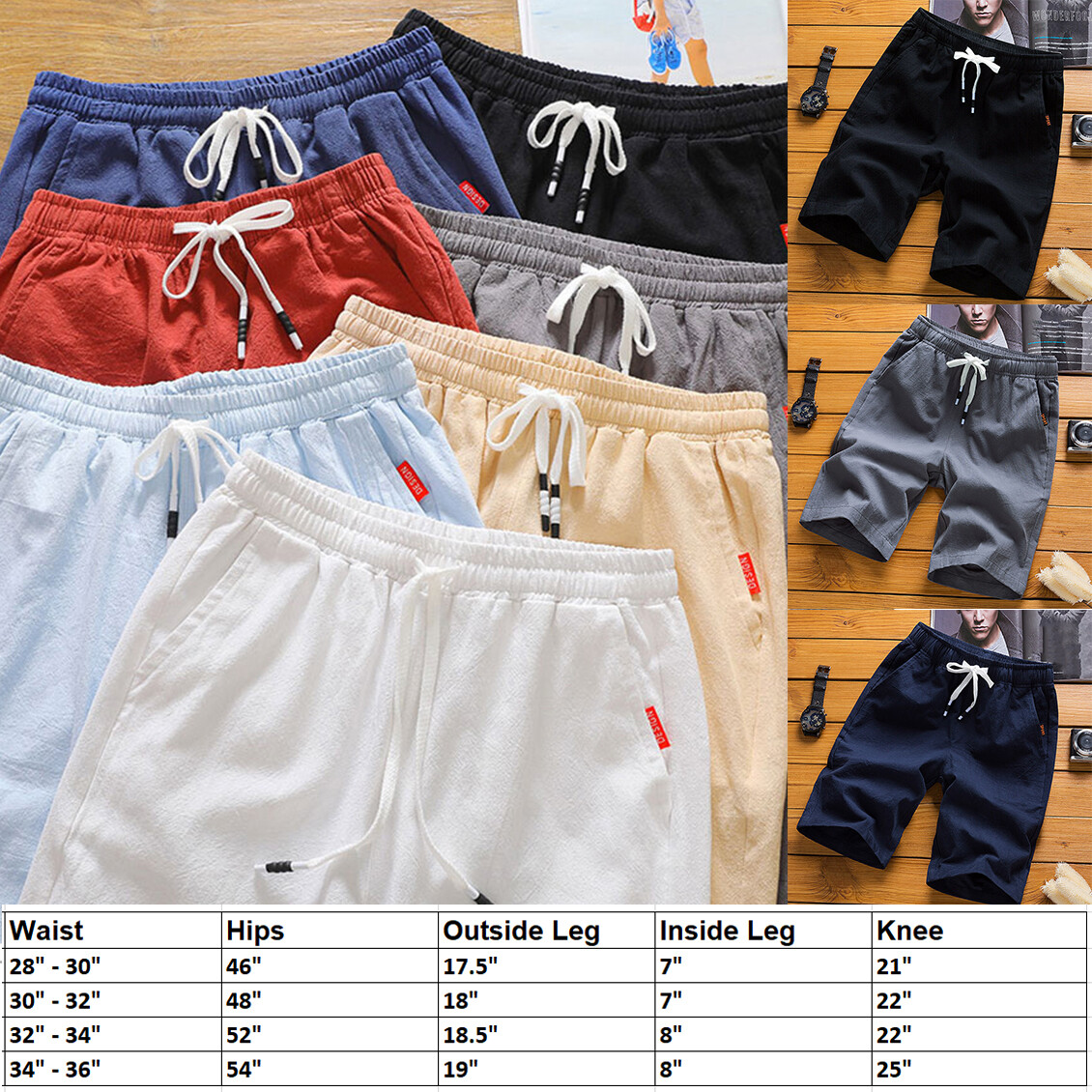 ON SALE!! Men’s Casual Sports Workout Hiking Fitness Beach Shorts Outdoor Pants