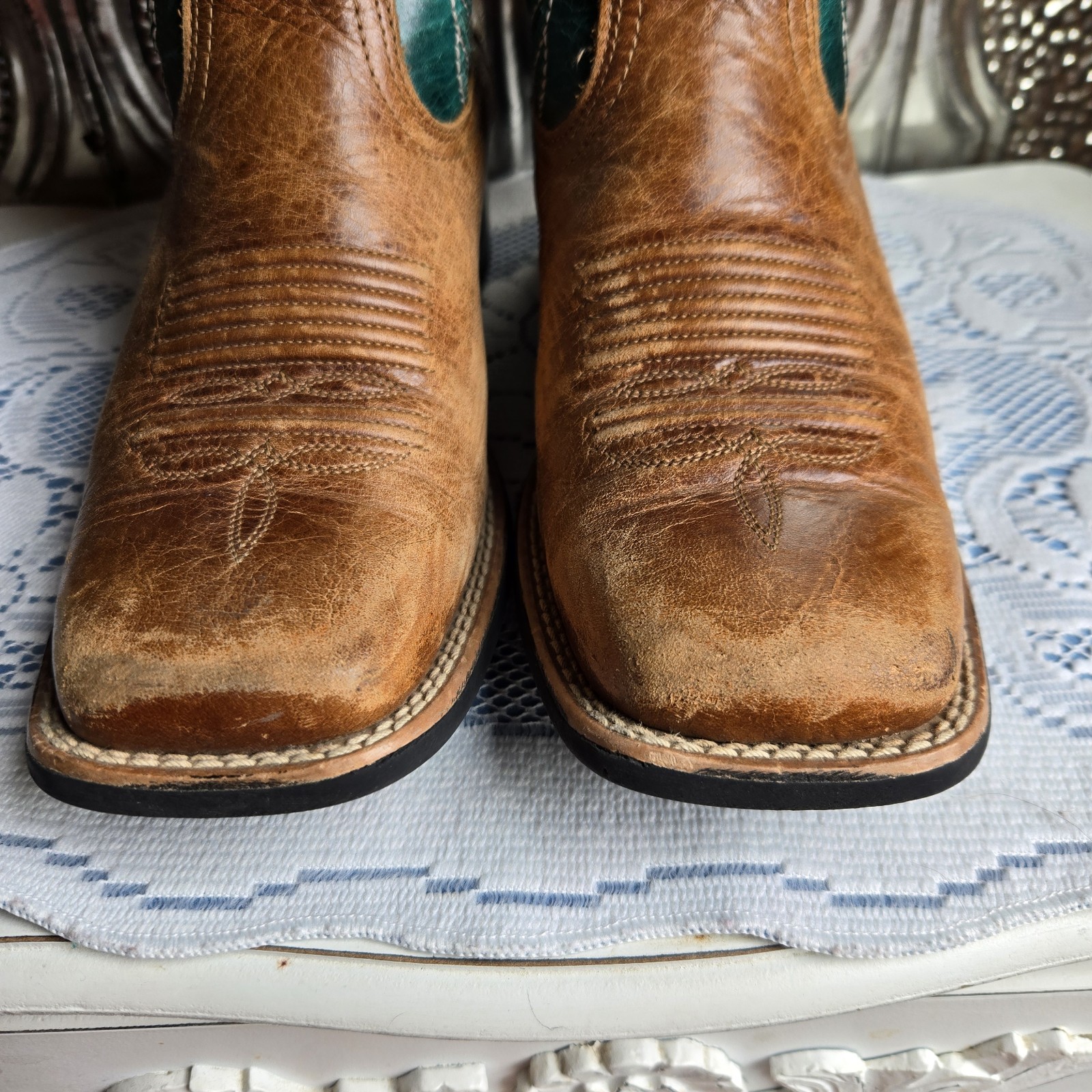 Ariat Women’s Quickdraw VentTEK Western Boots Green Size 6.5 B