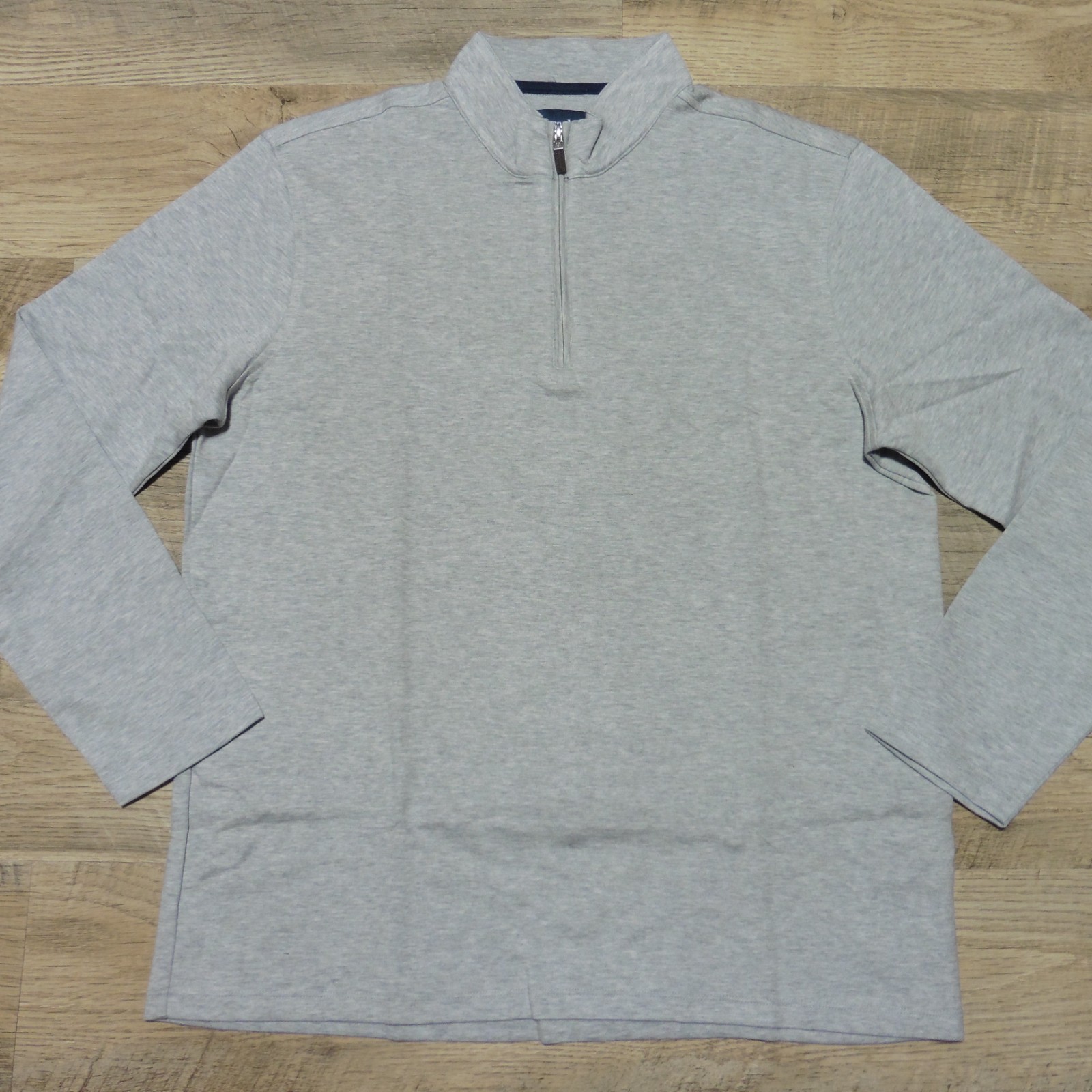 MIZZEN + MAIN Mens XL PULLOVER KPI QUARTER ZIP GREY PERFORMANCE GOLF 1/4