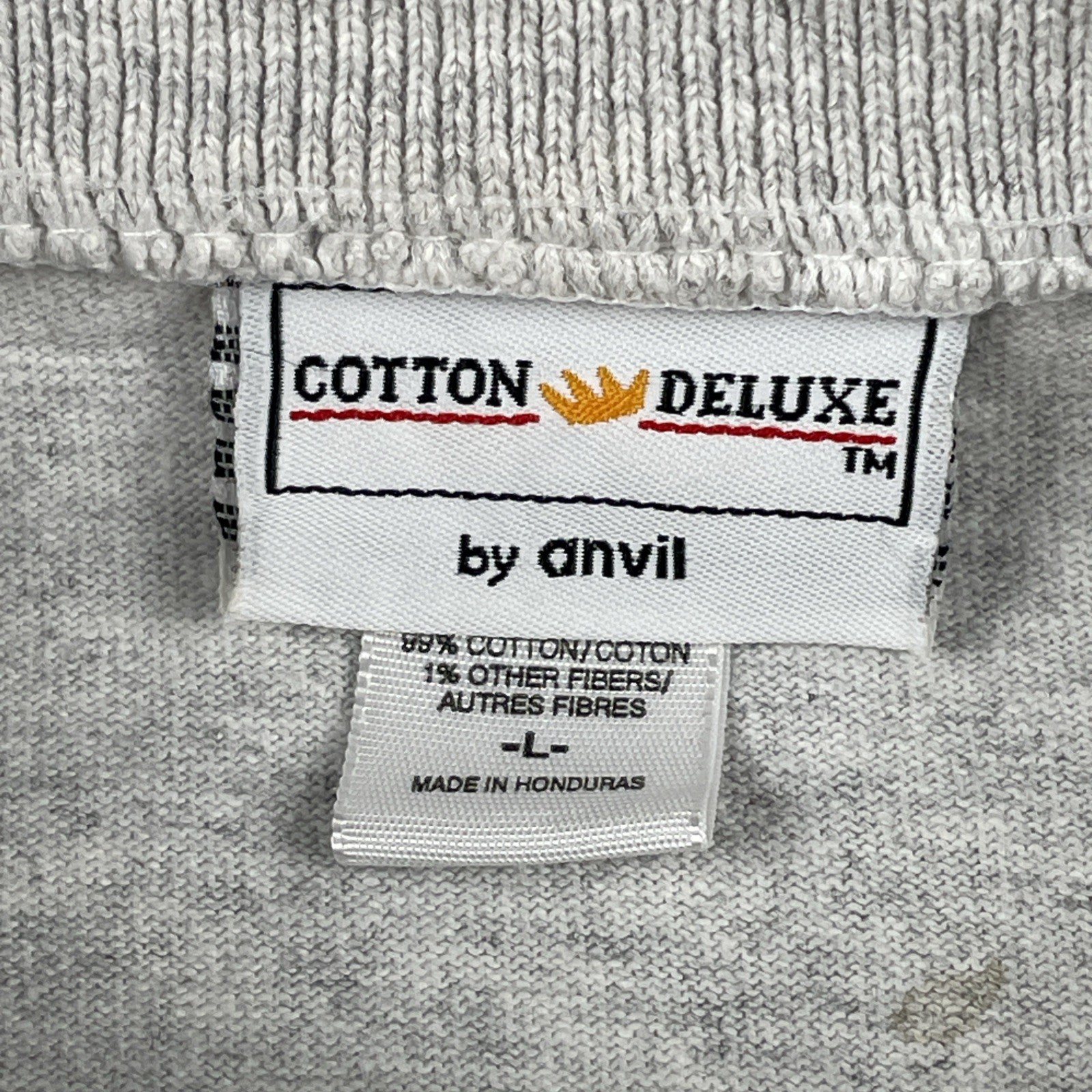 Vtg Anvil Adult Large Gray Henley Shirt BYC To Key West Sail Boat 90s Y2K Tee