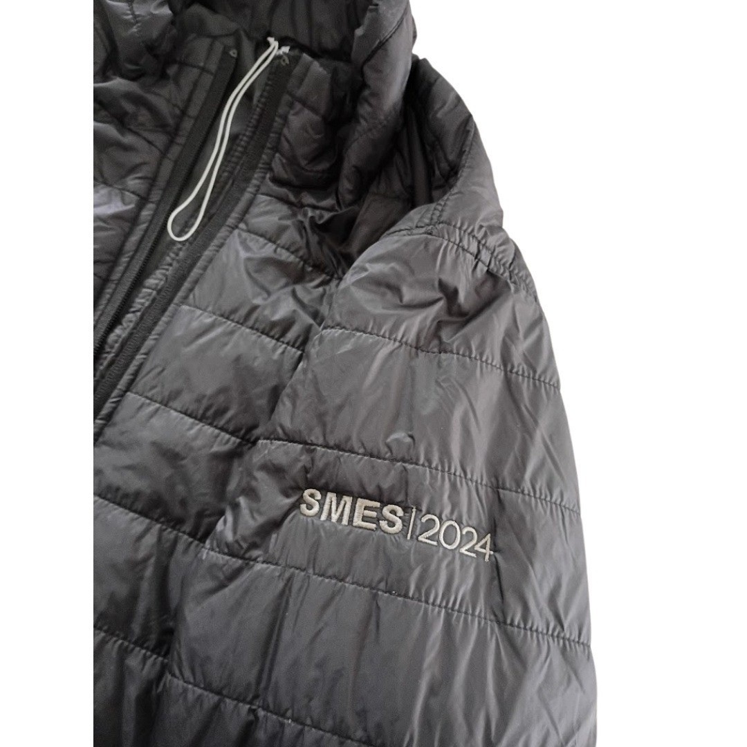 SMES Black Puffer Jacket Lightweight Full Zip Quilted Year Round Gorpcore Pack