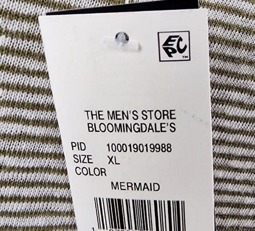 The Men’s Store at Bloomingdale’s Linen T-Shirt Men’s XL Mermaid Striped