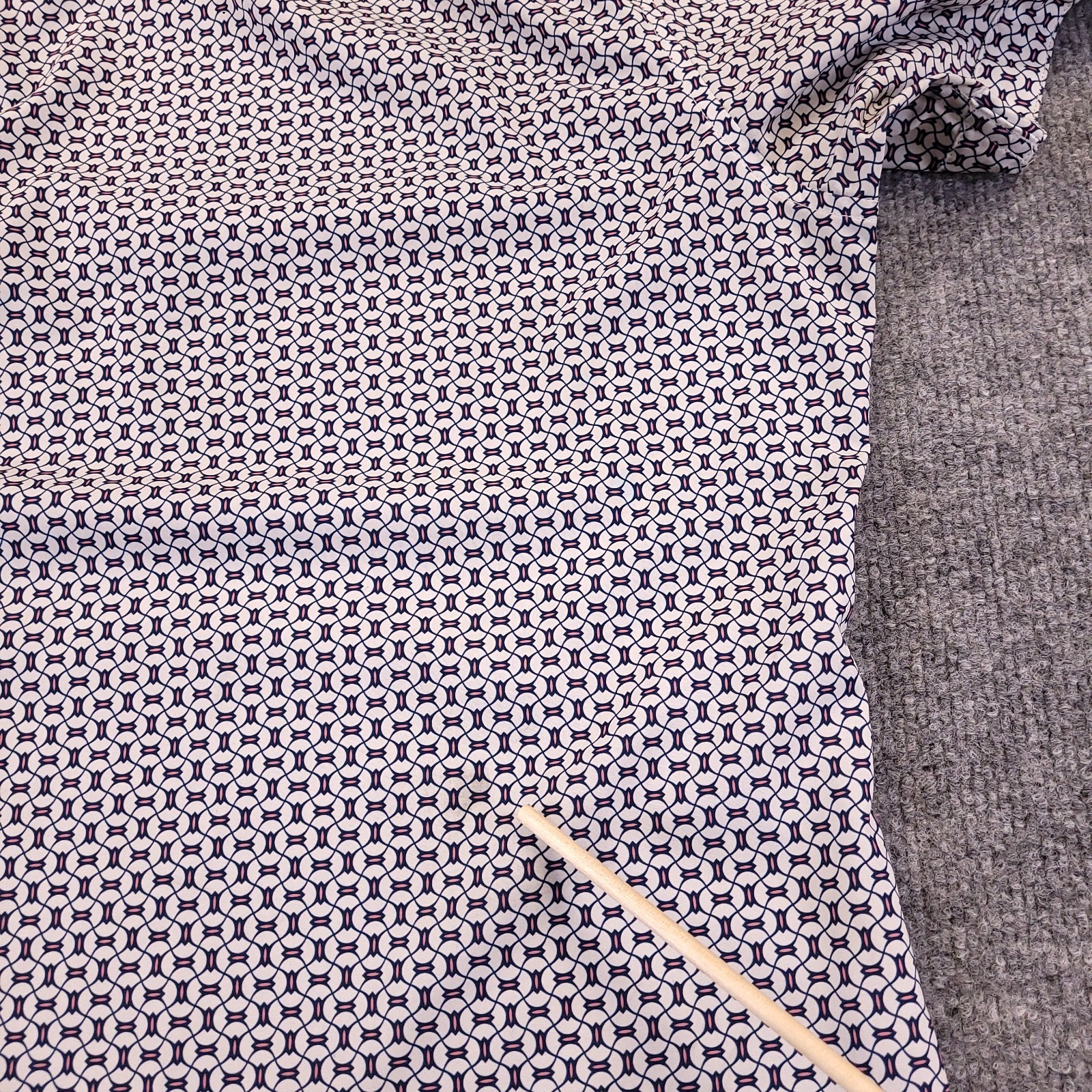 7D 7 Diamonds Halden 4 Way Stretch Woven Shirt Mens XL Abstract Geometric Spread