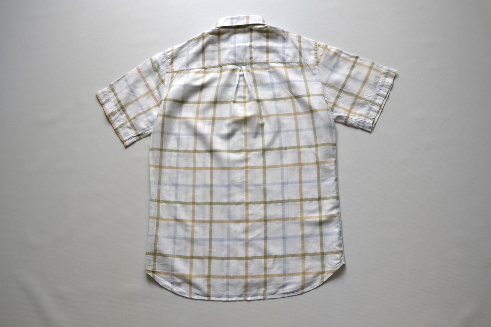 Oscar of Sweden men’s shirt men’s summer shirt size 40 short sleeve check/check