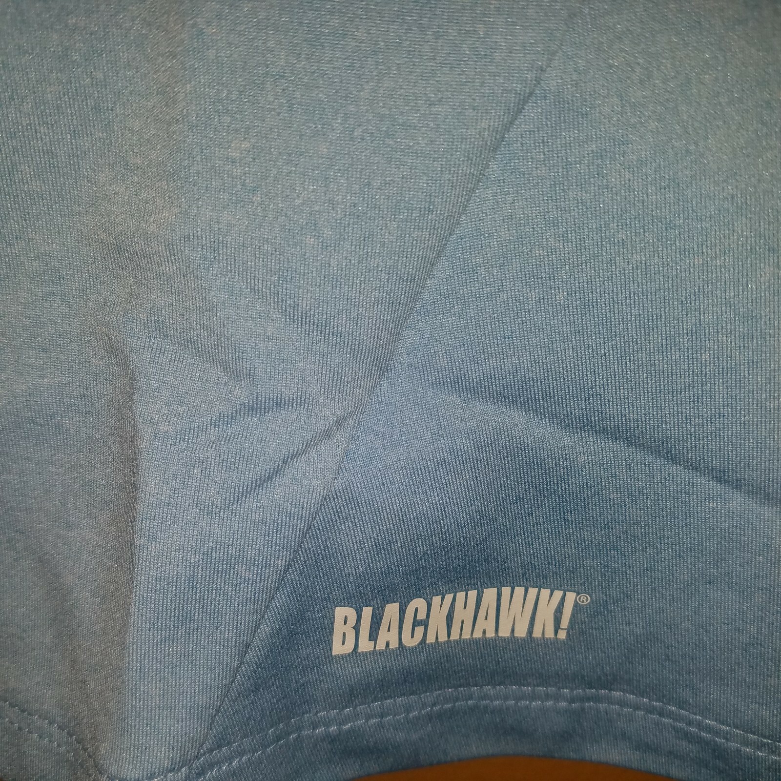Blackhawk Women’s technical V-Neck Lg NWT Heather blue Polyester spandex