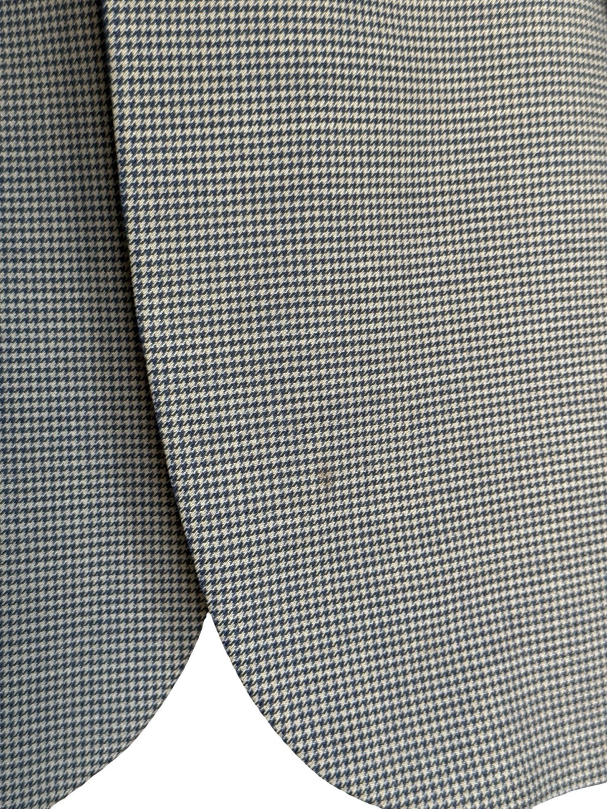 Vintage Men’s Marks & Spencer Houndstooth Blazer 44R Navy/Beige Machine Washable