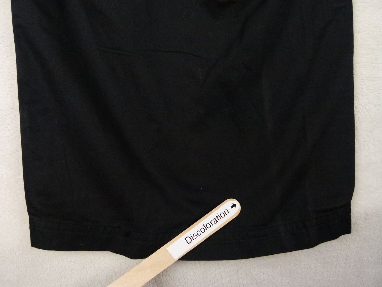 Woman Within Women’s 28W 48×30 Black Solid Cargo Cotton Capri Pants Drawstring