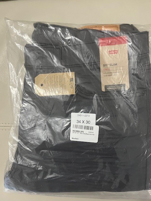 Levi’s 511 Slim Fit Men’s Jeans Wash: Grey/Black 3D Style# 04511-2272 34×30