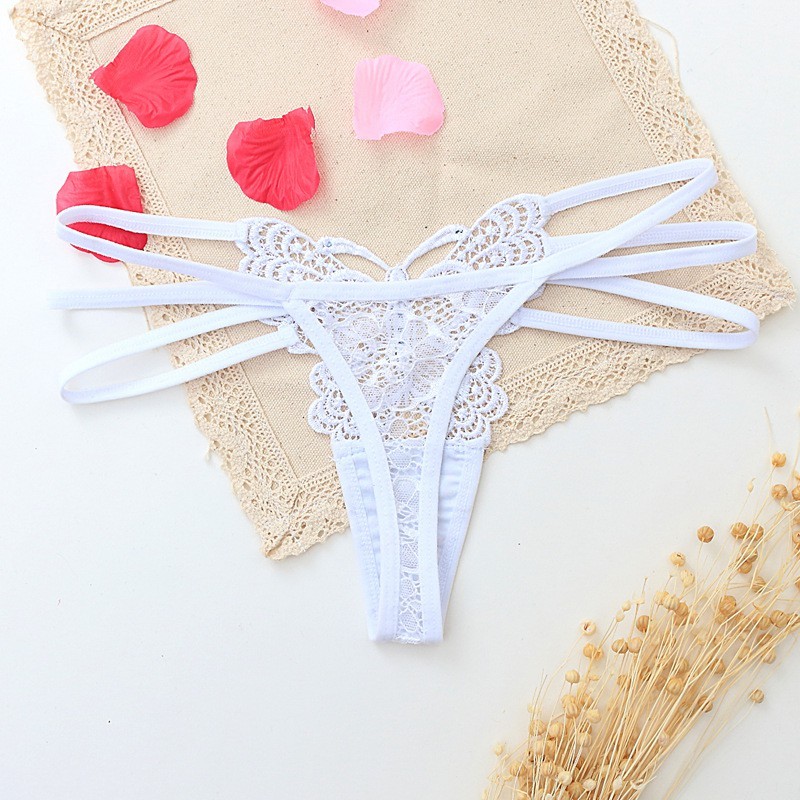 ☆USA☆ Sexy Womens Lace V-string Panties Thongs G-string Lingerie Butterfly hot 2