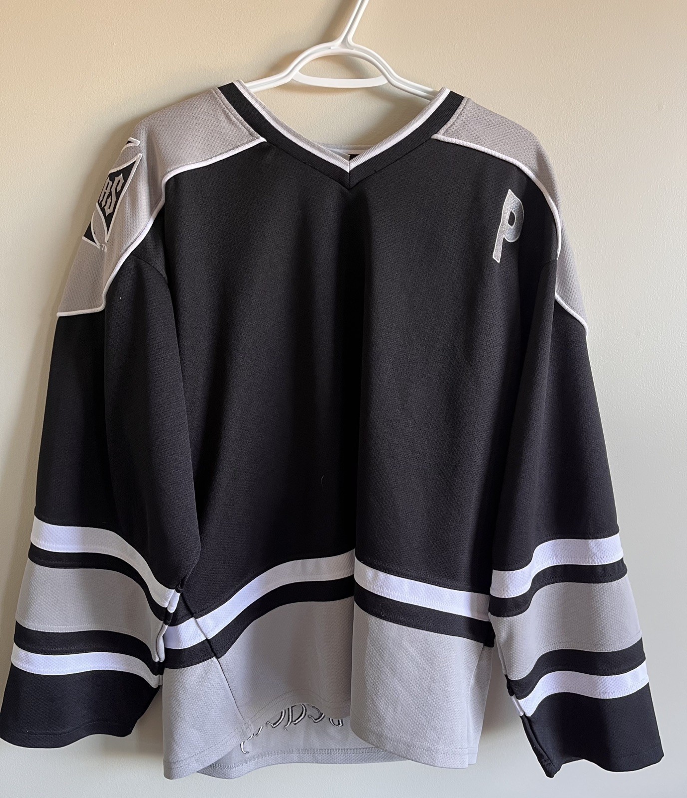 Rare West Coast Choppers Jersey Iron Cross Black White Long Beach CA XL