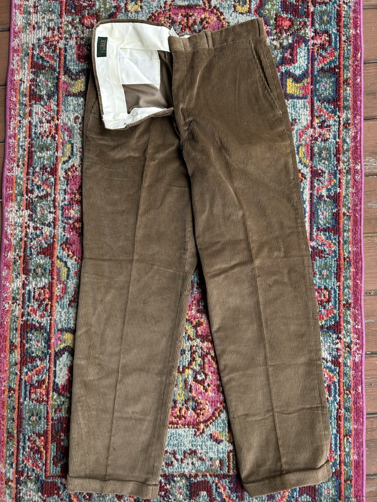 Vintage Oarsman 80s/90s Jcrew Corduroy Pants Made In USA 36 Talon Zipper