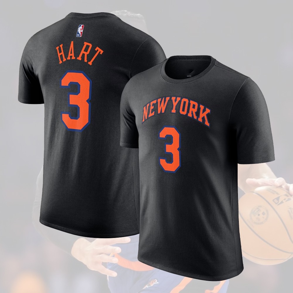 HOT! Josh Hart #3 New York Team 2026 Name and Number Fan Look Full Size