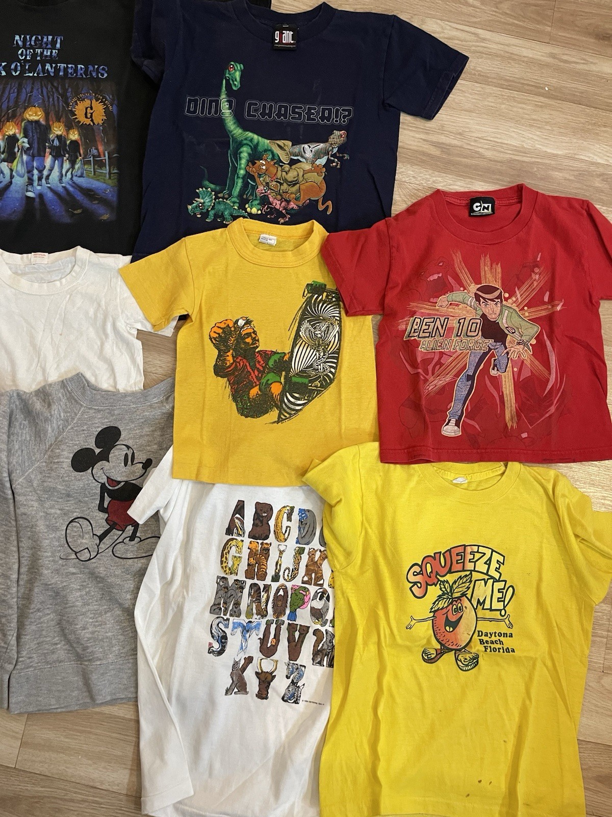 Vintage Boys T Shirt Lot Of 10 Cartoon Network Goosebumps Ninja Turtles Skate