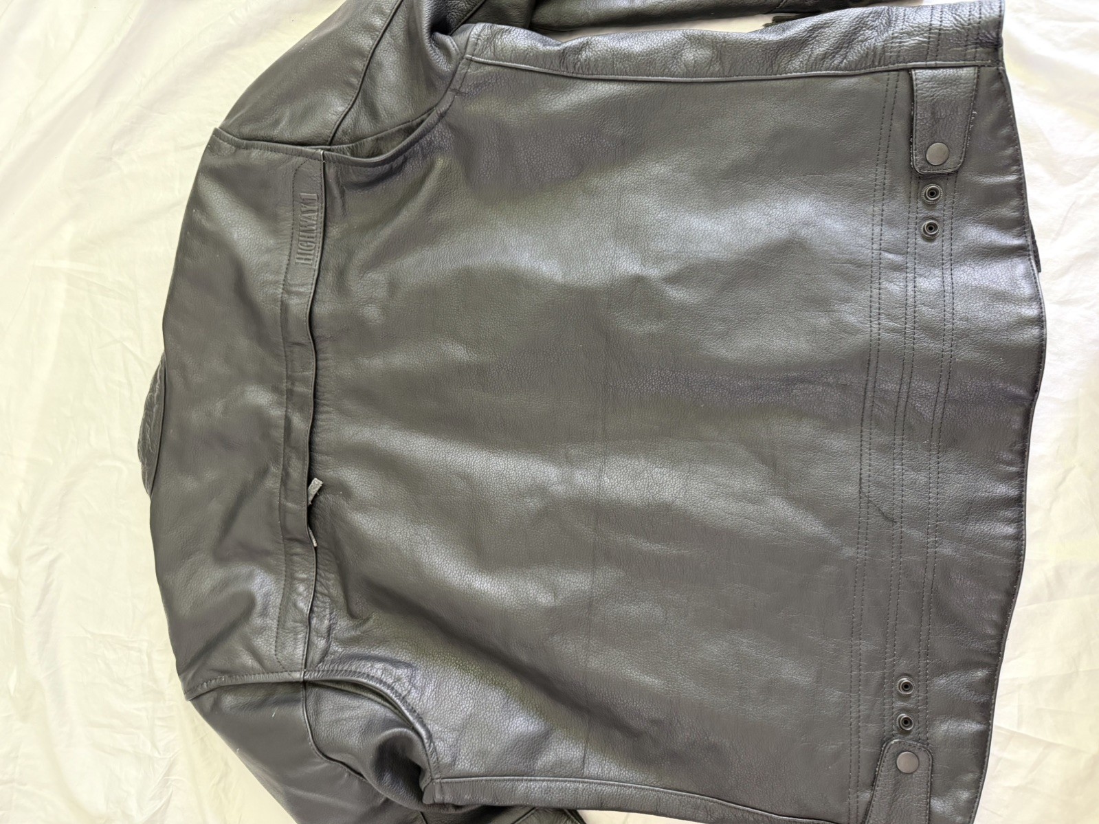 Vintage German Highway 1 Buffalo Leather Motorcycle Jacket Men’s US 44 / EU 54