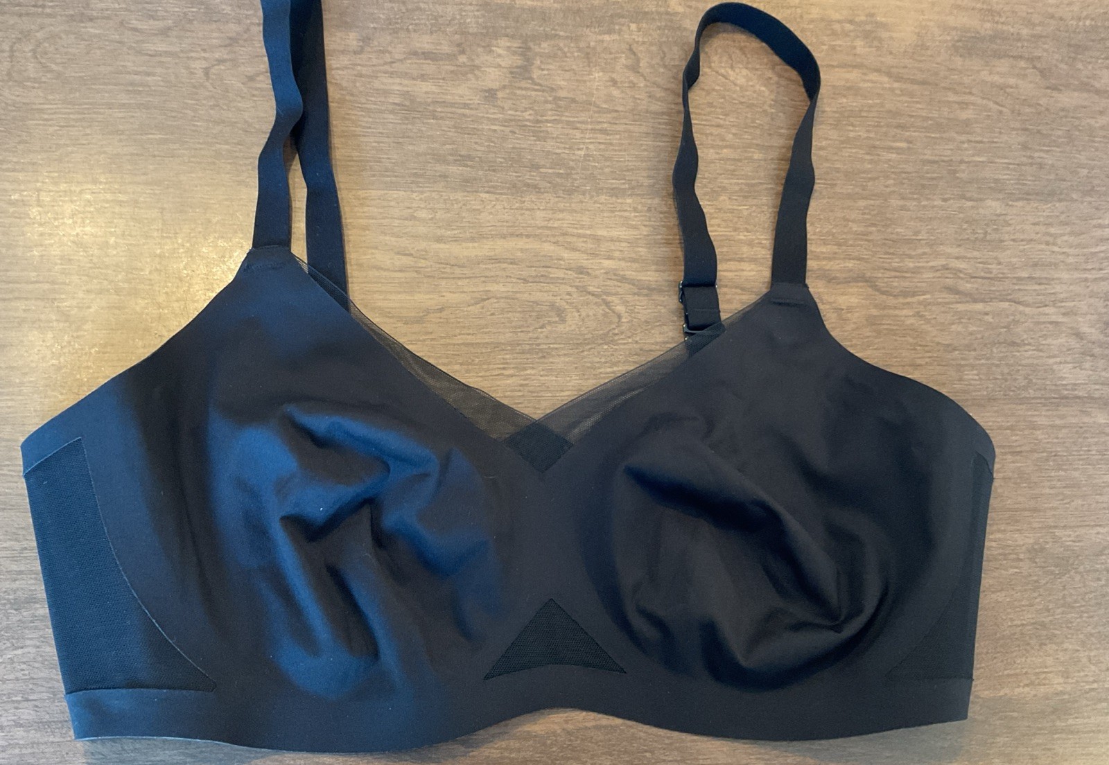 Honeylove Women’s Crossover Wire Free Bra Black Medium 36B / 36C No Pads New