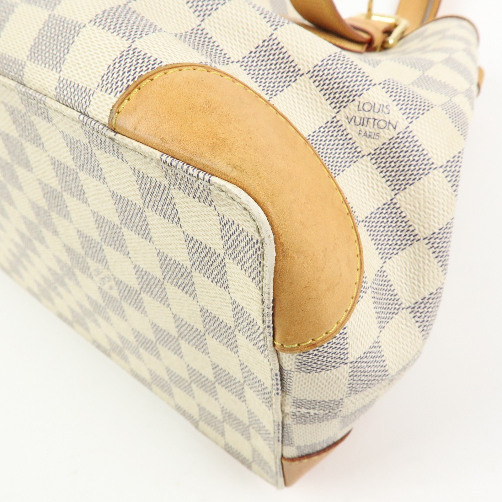 Louis Vuitton Damier Azur Hampstead MM Tote Bag Shoulder Bag N51206 Used F/S