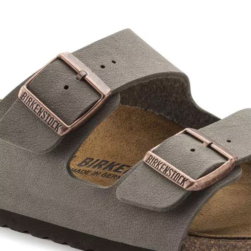 Birkenstock Arizona Birkibuc Leather Stone Soft Footbed Unisex Sandals Size37-45