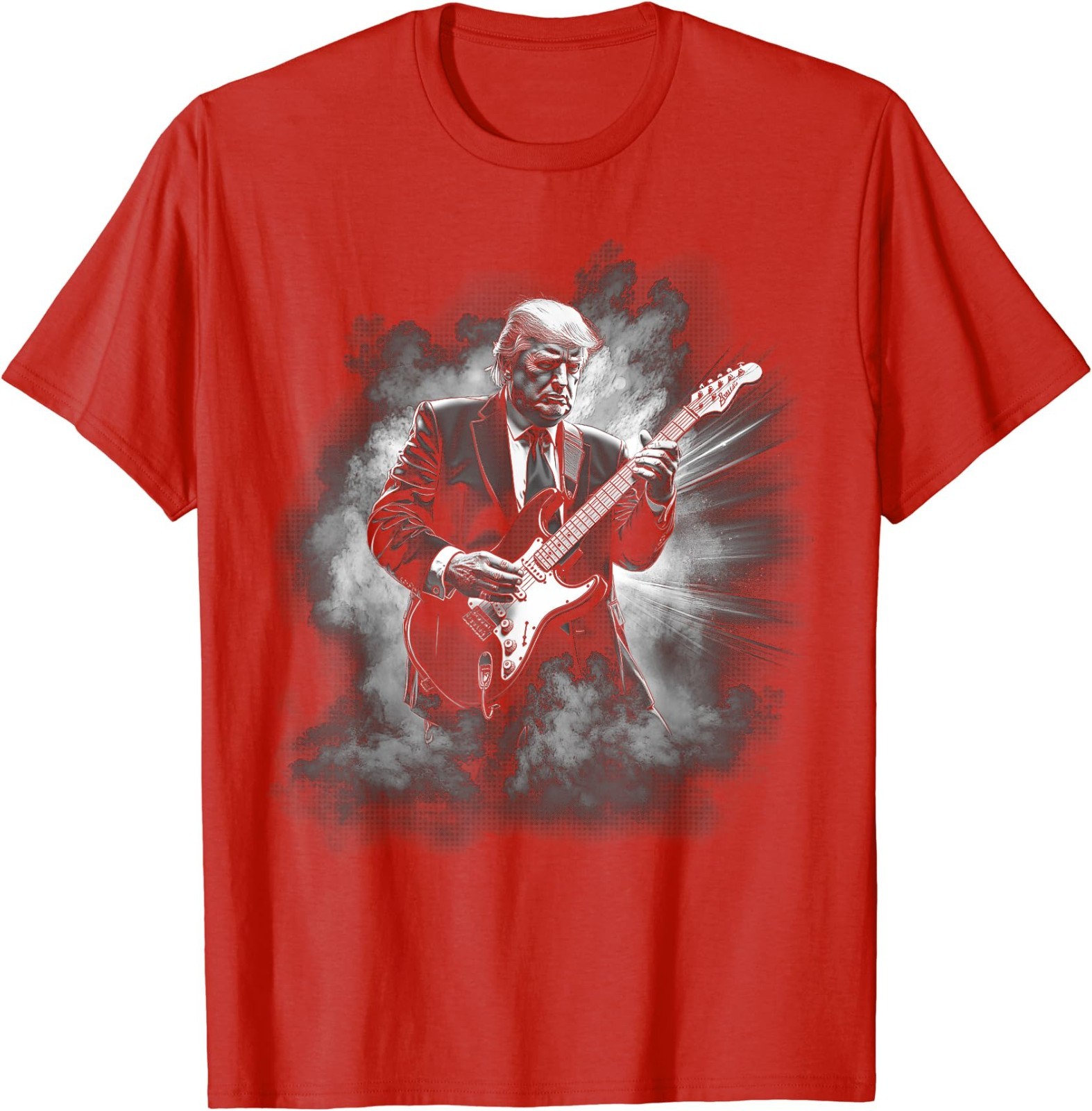 Donald Trump Playing Electric Rock Guitar T-Shirt