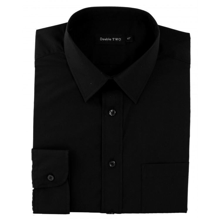 Double Two Men’s Extra Tall Plain Formal Shirts (224), 7 Colours Size 15.5″-20″