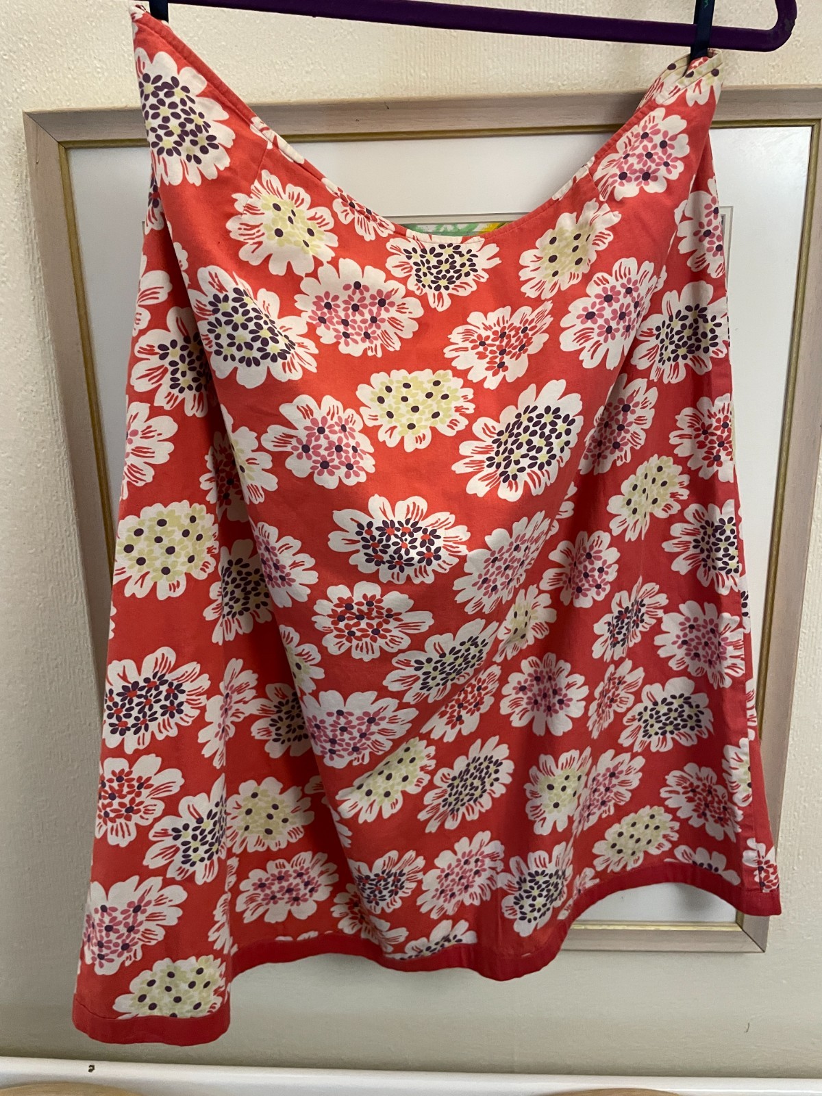 Boden 18 Floral Skirt 100 % Cotton Machine Washable Very Good Condition