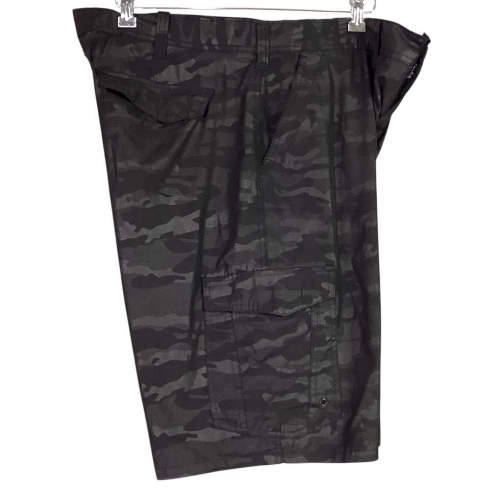 Iron Co Shorts Mens 38 Blackout Camo Stretch Performance Hybrid Cargo
