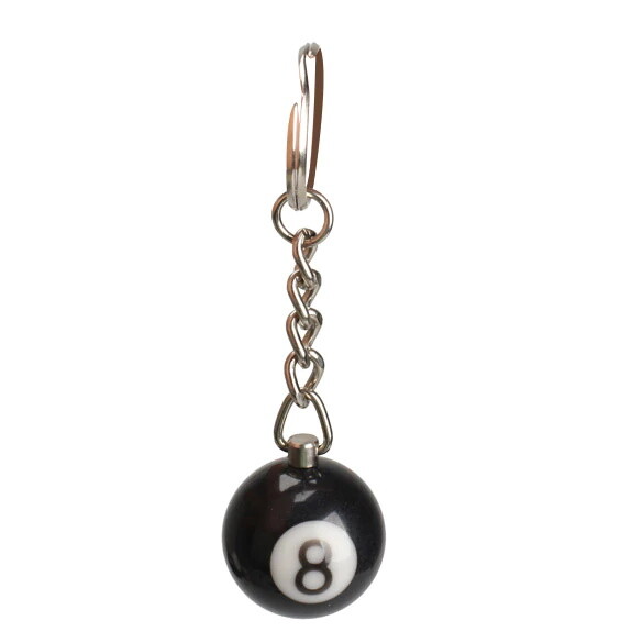 Pool 8 Ball Billiards Charm Keychain Pendant Cool Player Gift