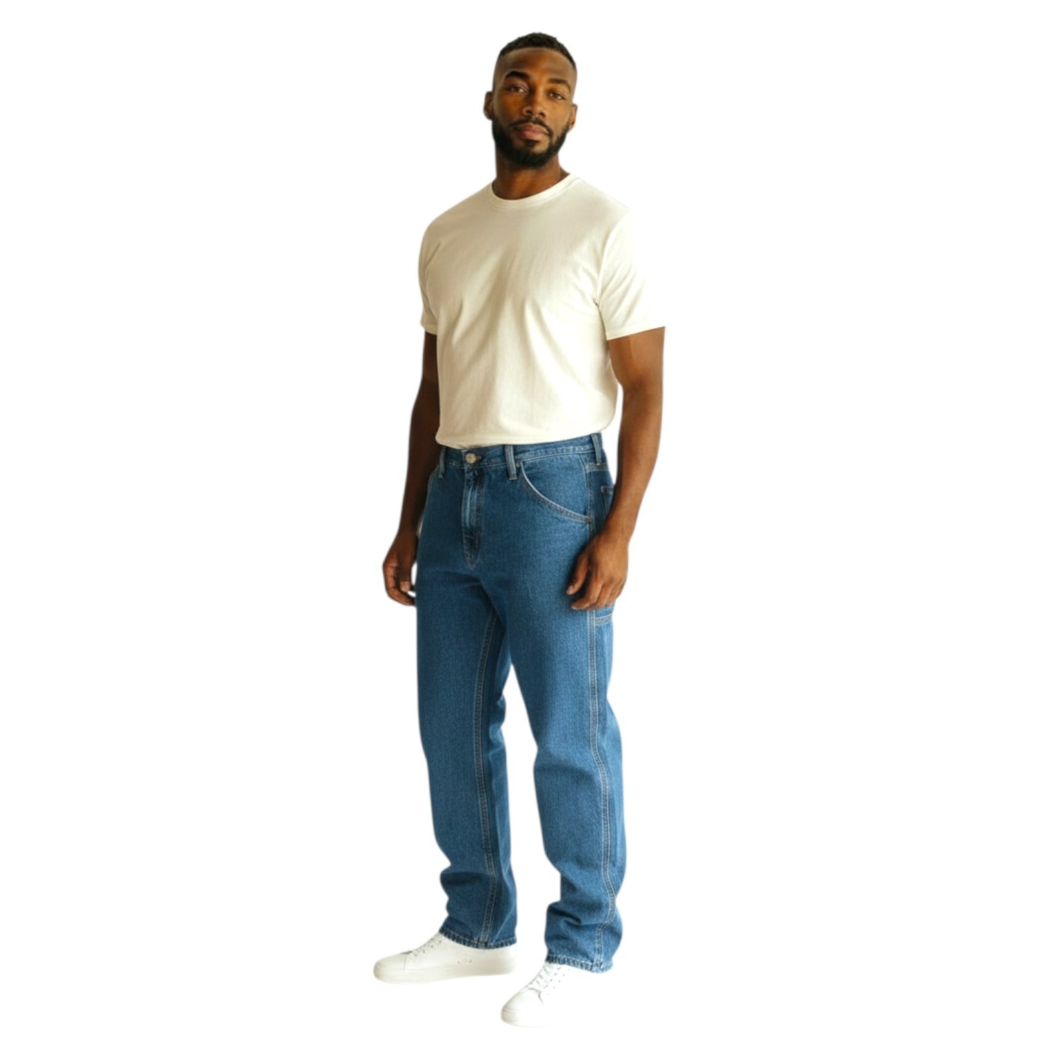Full Blue Men’s Big & Tall Carpenter Jean | Light Stonewash