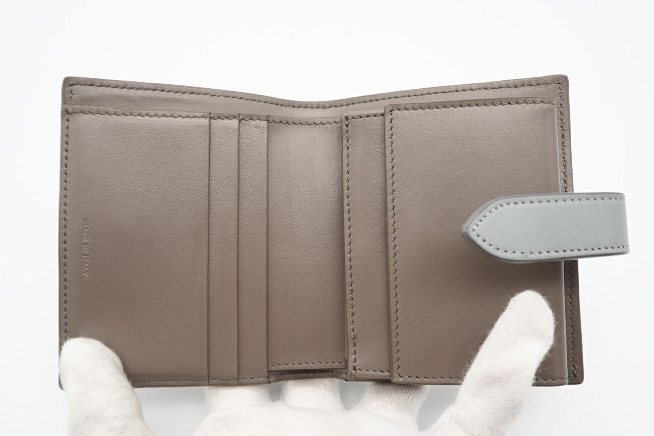 Returns accepted within 3 days CELINE Celine Leather Small Strap Wallet Bicolor