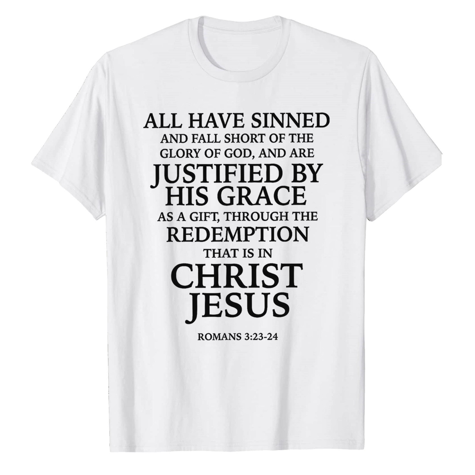 Redemption Jesus Christ Roman T-Shirt Faith in God Christian Bible Catholic Tee