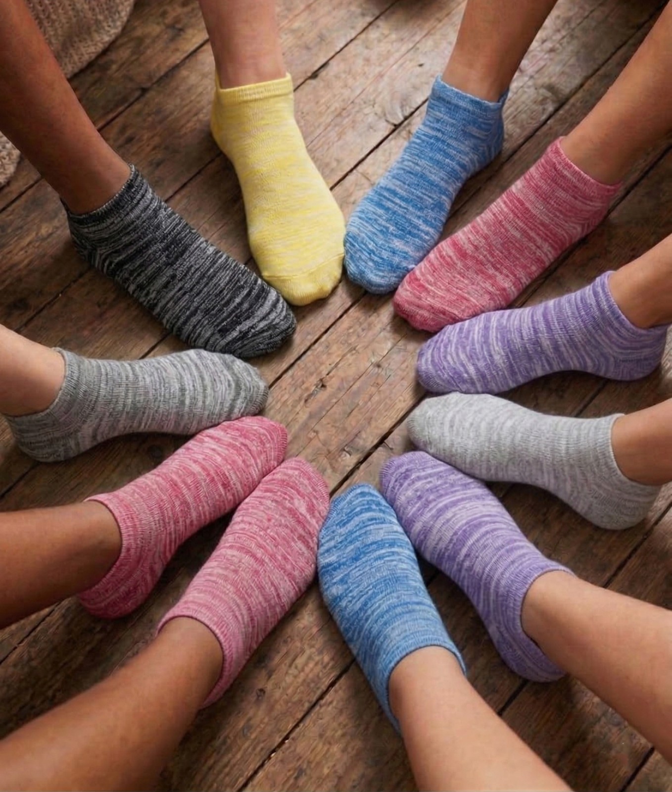 3-12 Pairs Women Ankle Quarter Crew Socks Casual Thin Galaxy Cotton Stretch 9-11
