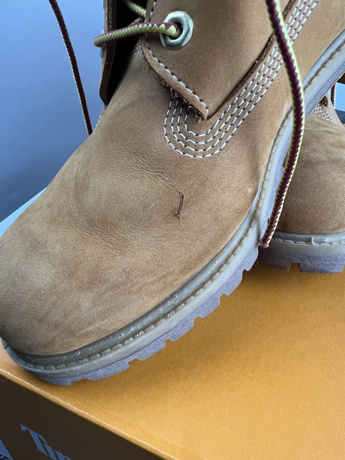Timberland Construct Men’s Bootie Boot, Size 9 – Beige (10061) with tag in box