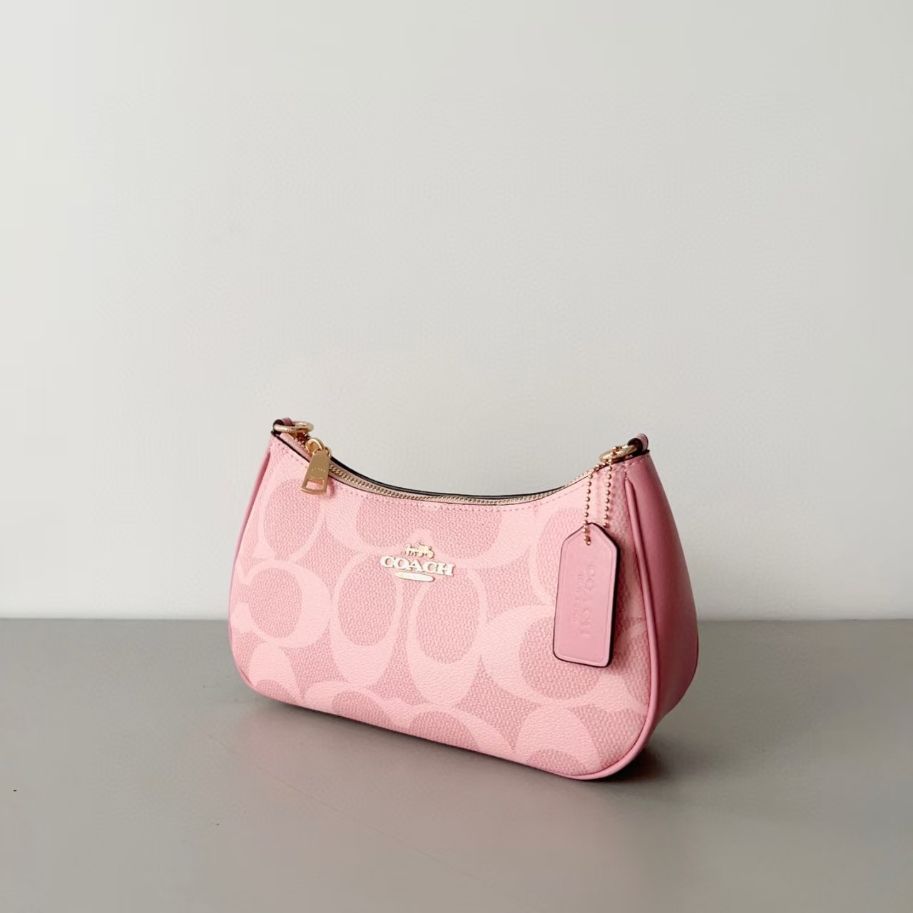 NWT Coach Teri Shoulder Bag In Signature Canvas CAL51 Powder Pink
