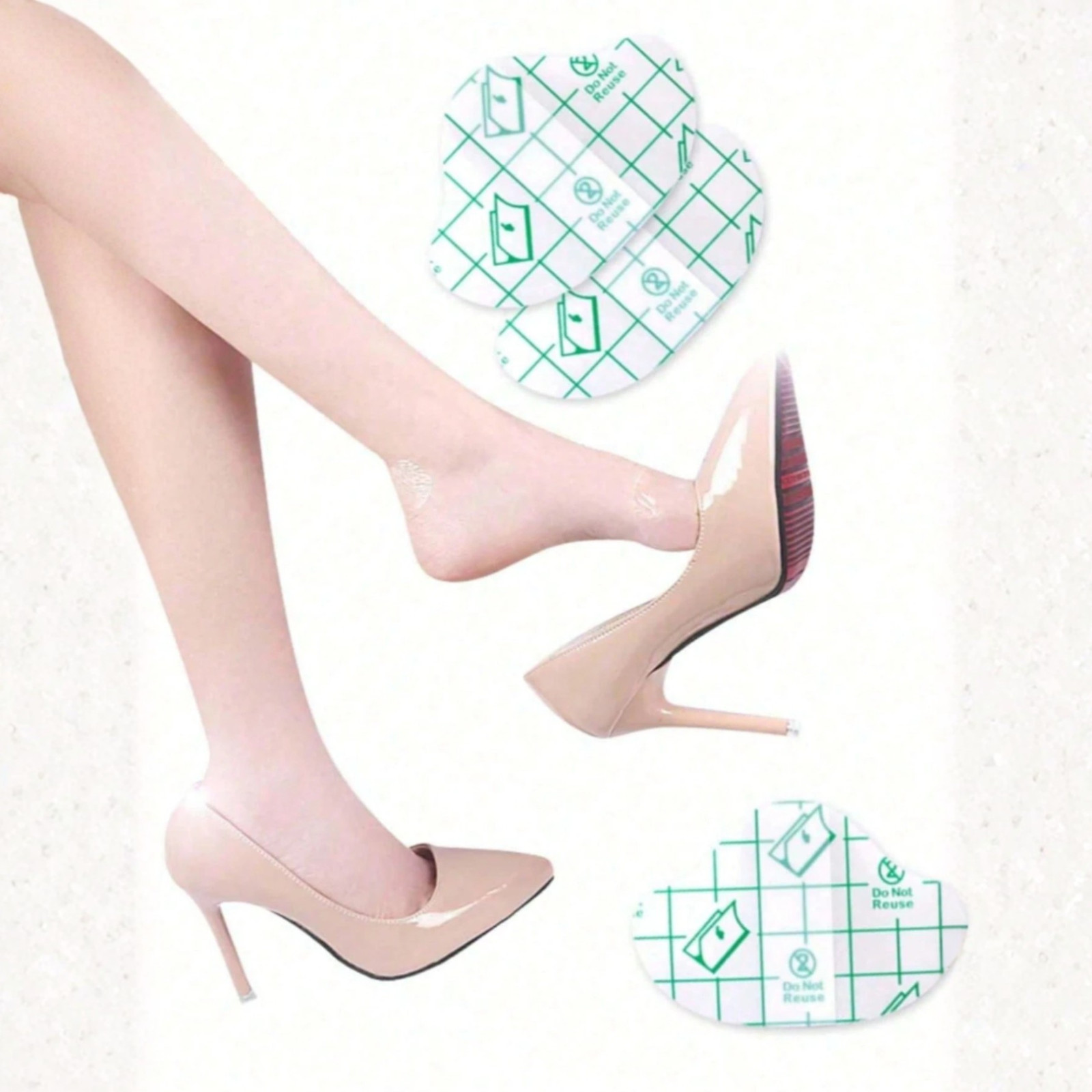 Transparent Gel Heel Pads Anti Friction Blister Protector Shoe Cushions Protect