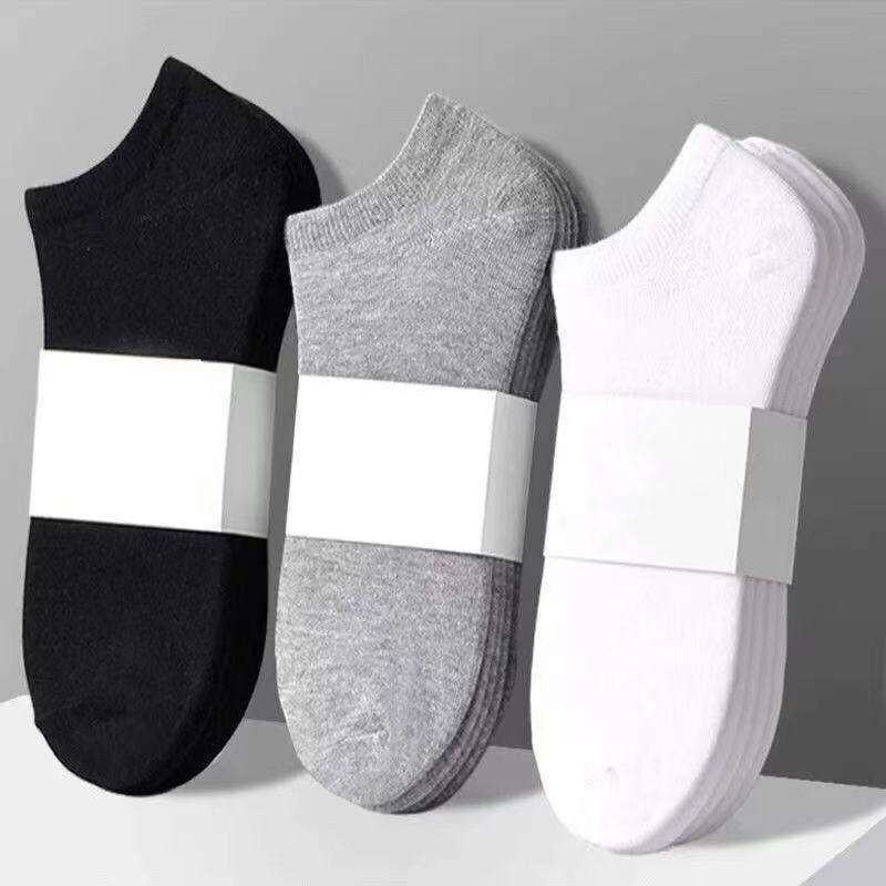 3-9 Pairs Mens Plain Solid Cotton Sports Ankle Athletic Socks Low Cut Size 8-12