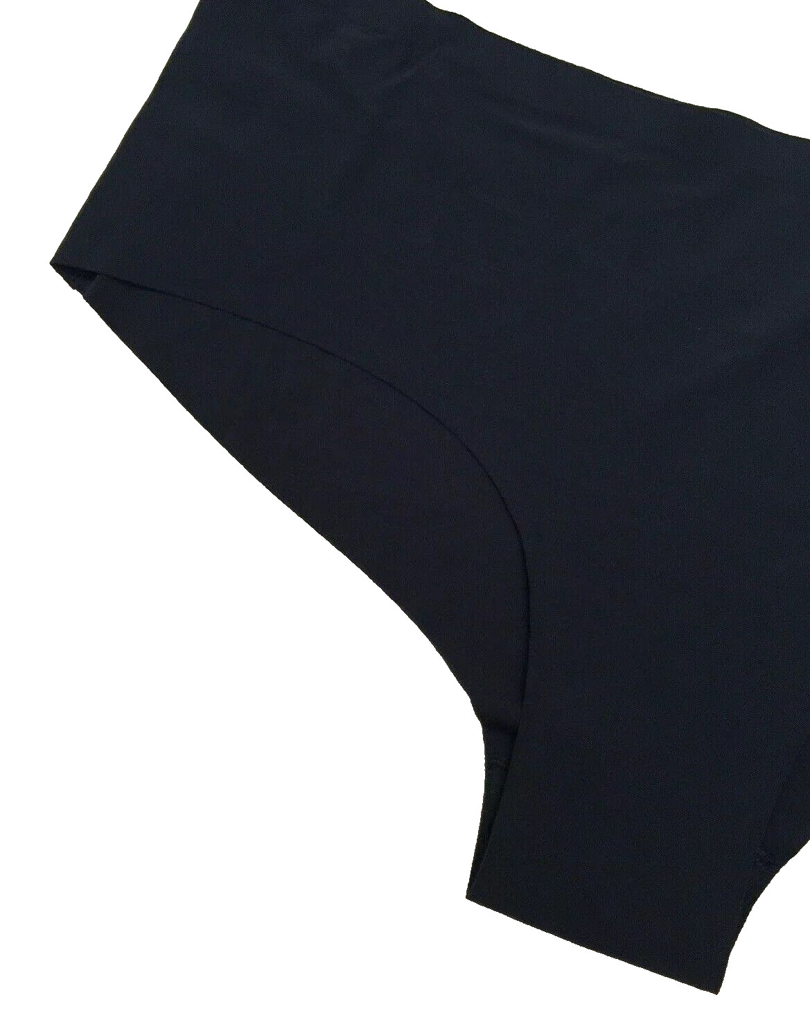 Blue Laser Cut Hipster Style Panties Choose Size L-XXL Solid Color Smooth Nylon
