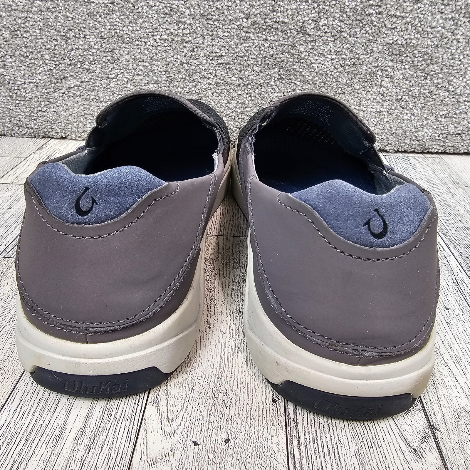 Olukai Lae’Ahi Sneakers Gray Mesh Shoes Slip On Casual Loafers Men’s Size 10