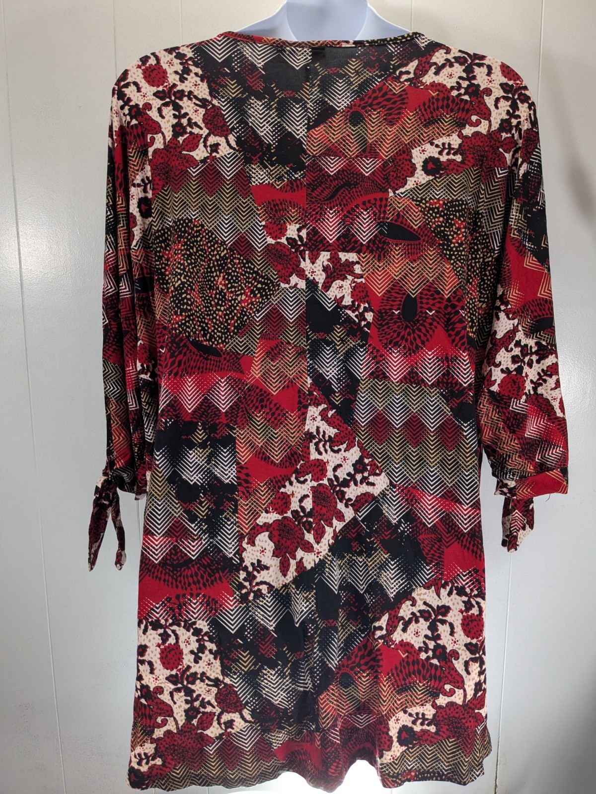 Avenue 30/32 NWT Tunic Hi-Low 3/4 Sleeve Tie-Knot Cuff Long Flowy *New in Bag*