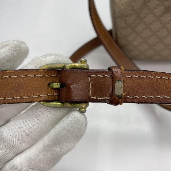 CELINE Shoulder bag Macadam Beige Vintage Authentic From Japan