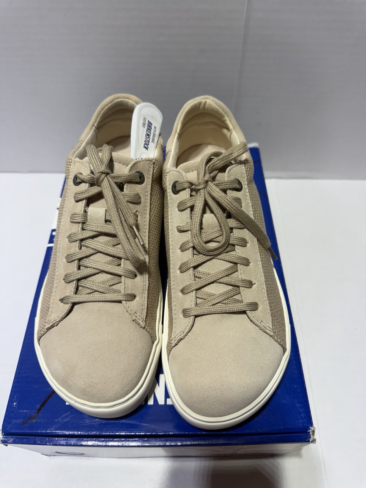 Birkenstock Bend Low Canvas Suede Sandcastle Sneakers. Size 39 US W8 M6