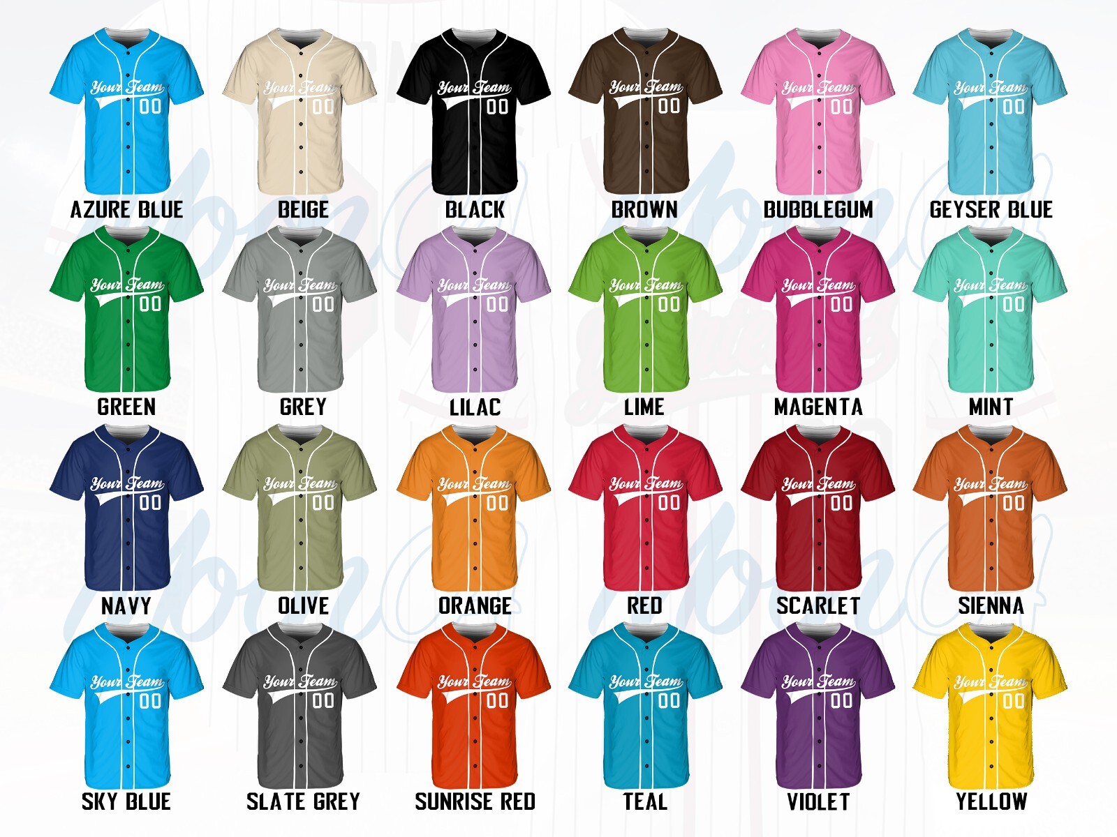 Personalized Custom Stripe Line Color Baseball Jersey For Baseball Fans Custom