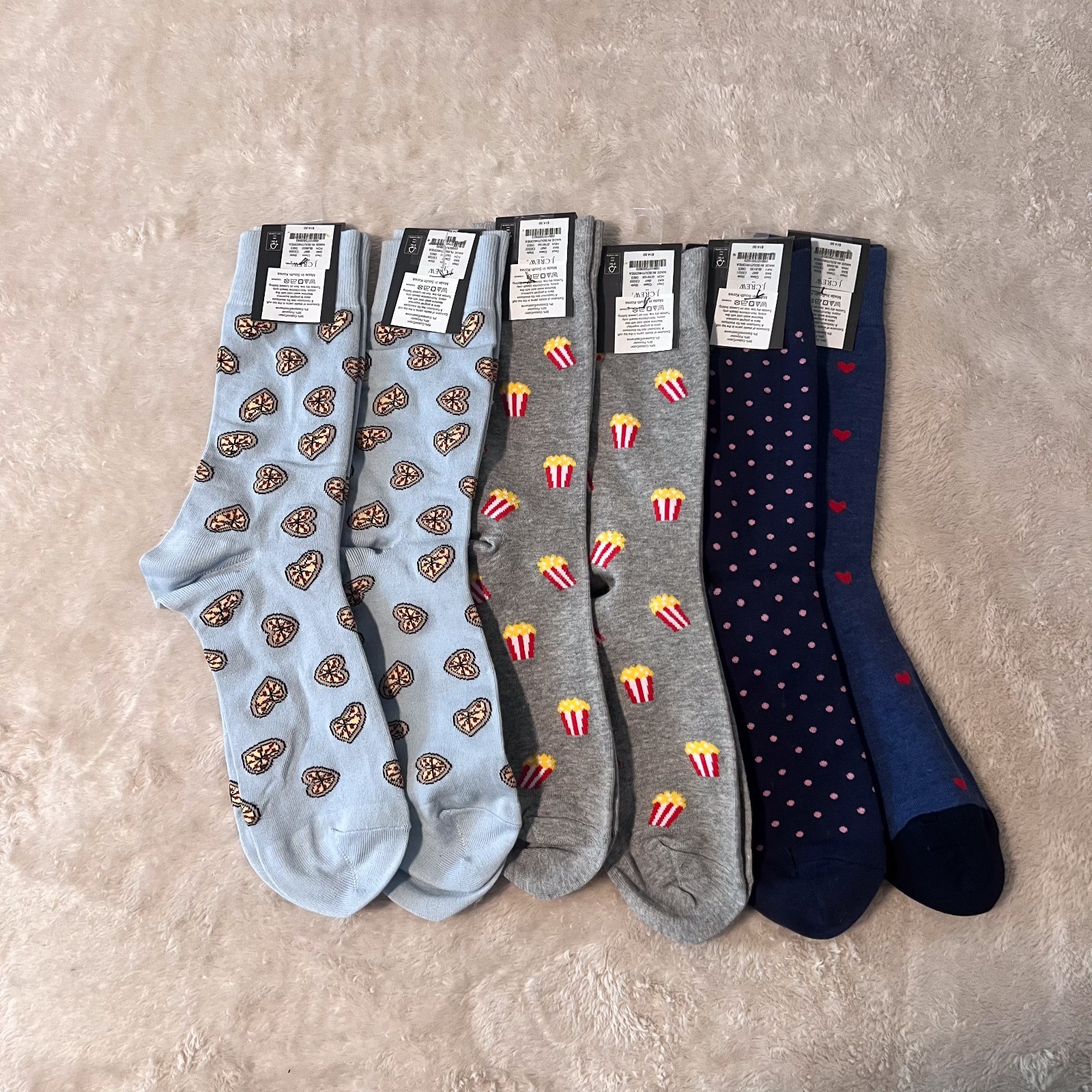 NEW J.CREW Men’s Cotton Blend Dress Socks One Size Fits All