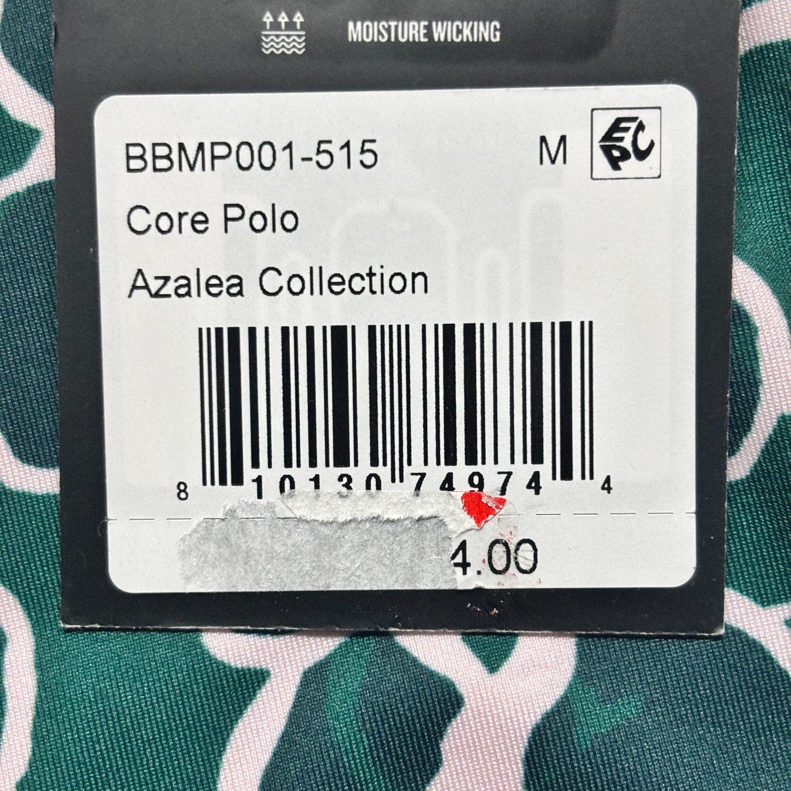 NWT Bad Birdie Polo Azalea Collection Golf Shirt Mens M Geometric Floral MSRP$84