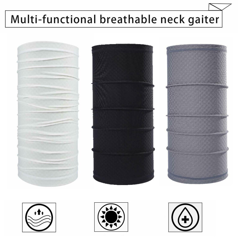 Neck Gaiter Bandana Face Mask Sun Cooling Scarf Gator Cover Head for Men Women