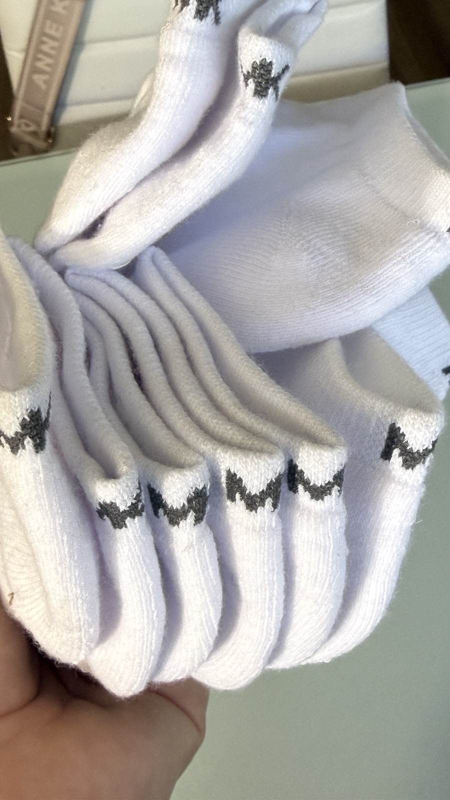 Michael Kors Men’s Cushioned Low Cut Socks 6 Pair Pack White One Size NWT