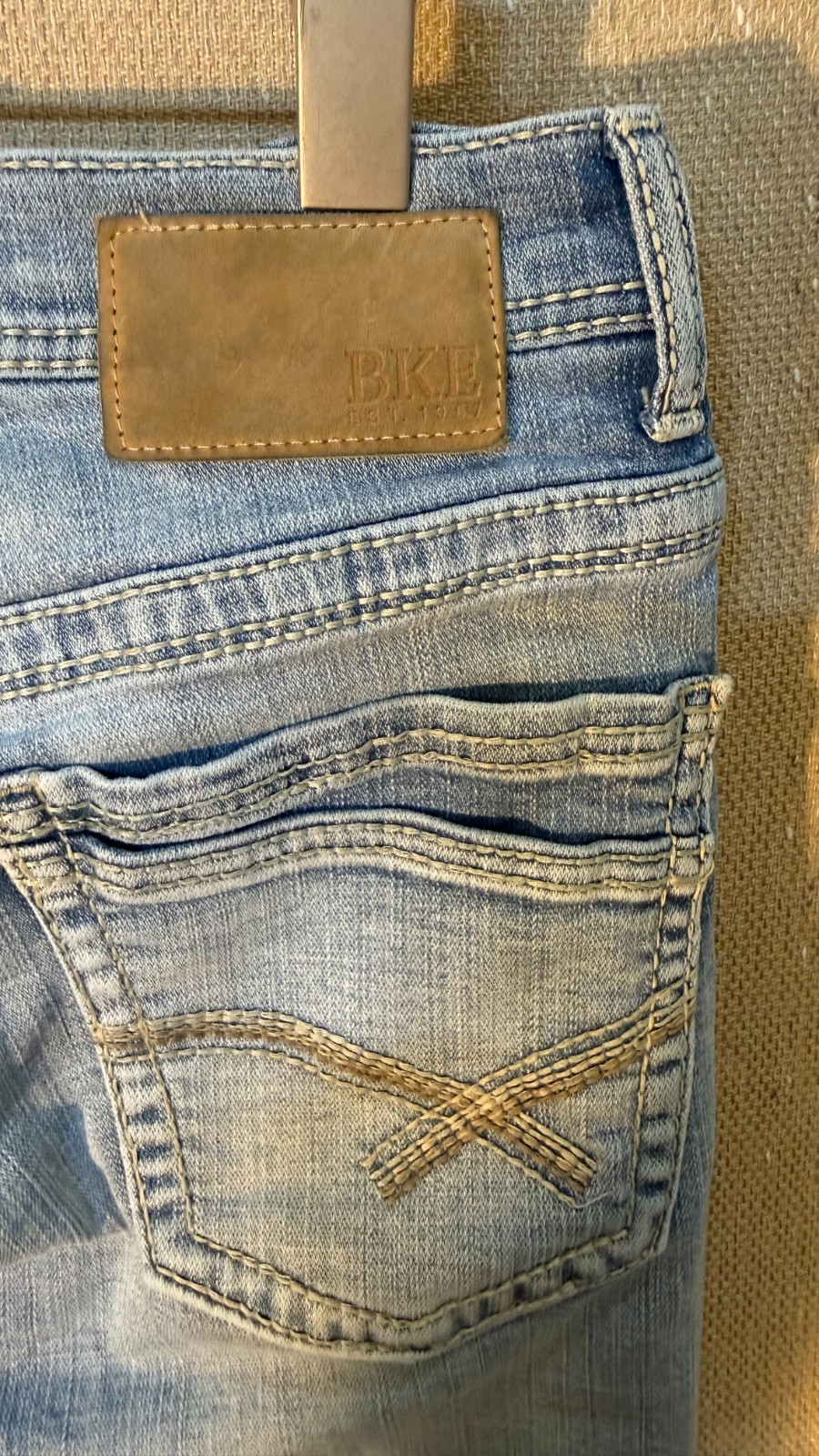 BKE Aiden Jeans Mens 28×30 Light Wash Straight Relaxed Denim Pants