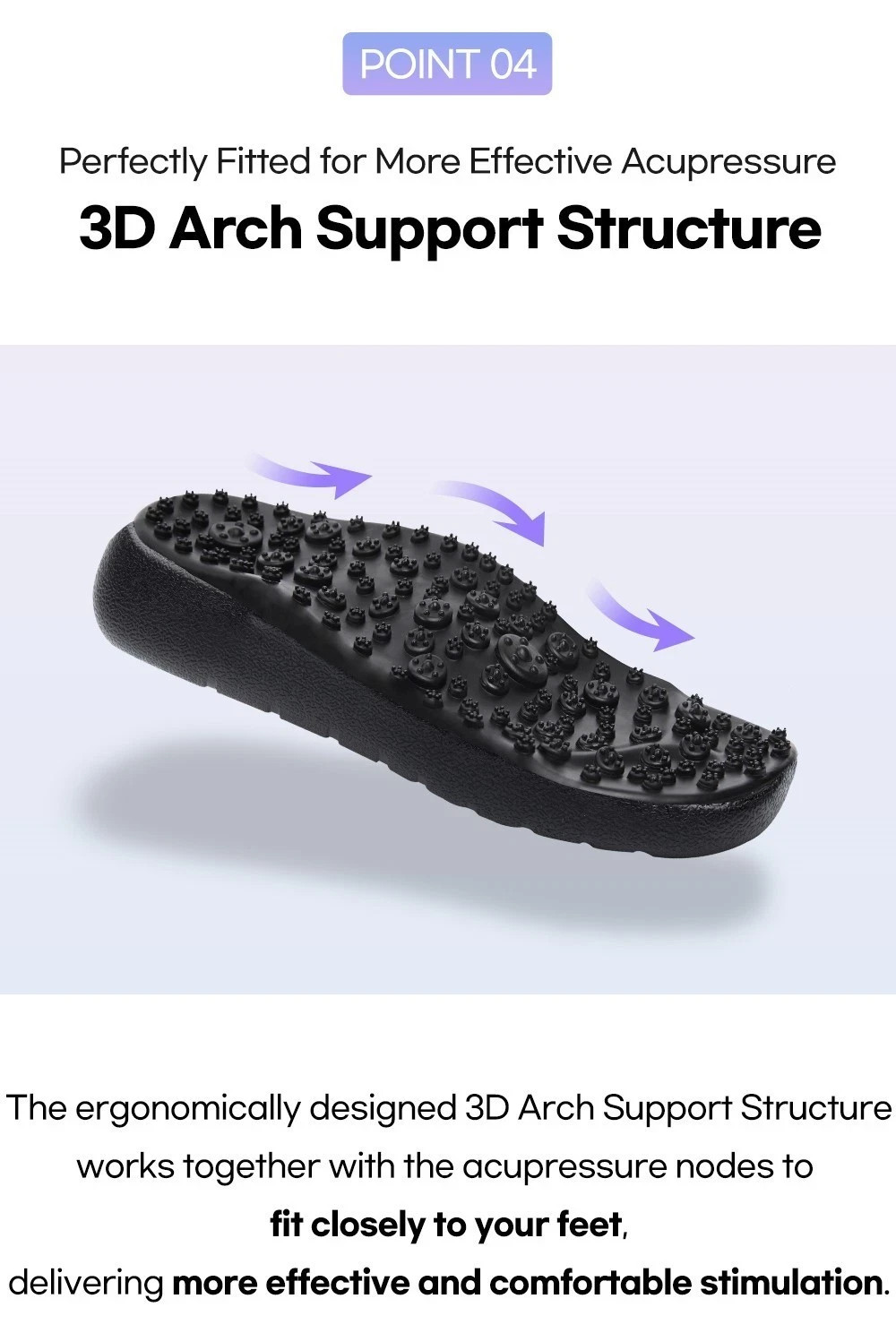 Slippers – Foot Massage Diet 3D Arch, Unisex