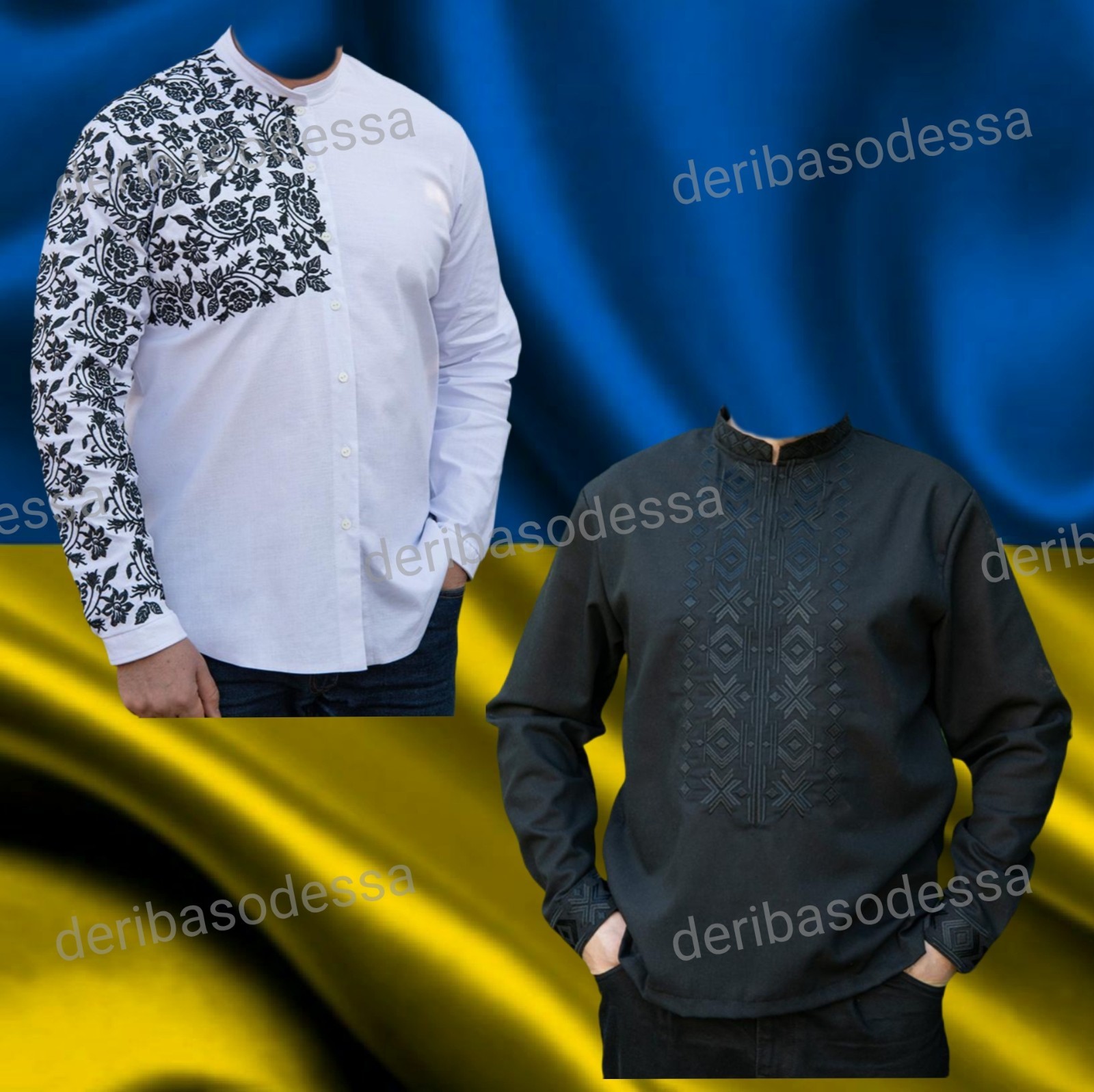 Traditional Ukrainian men’s embroidered shirt Vyshyvanka XS,S,M,L,XL 2XL,3XL,4XL